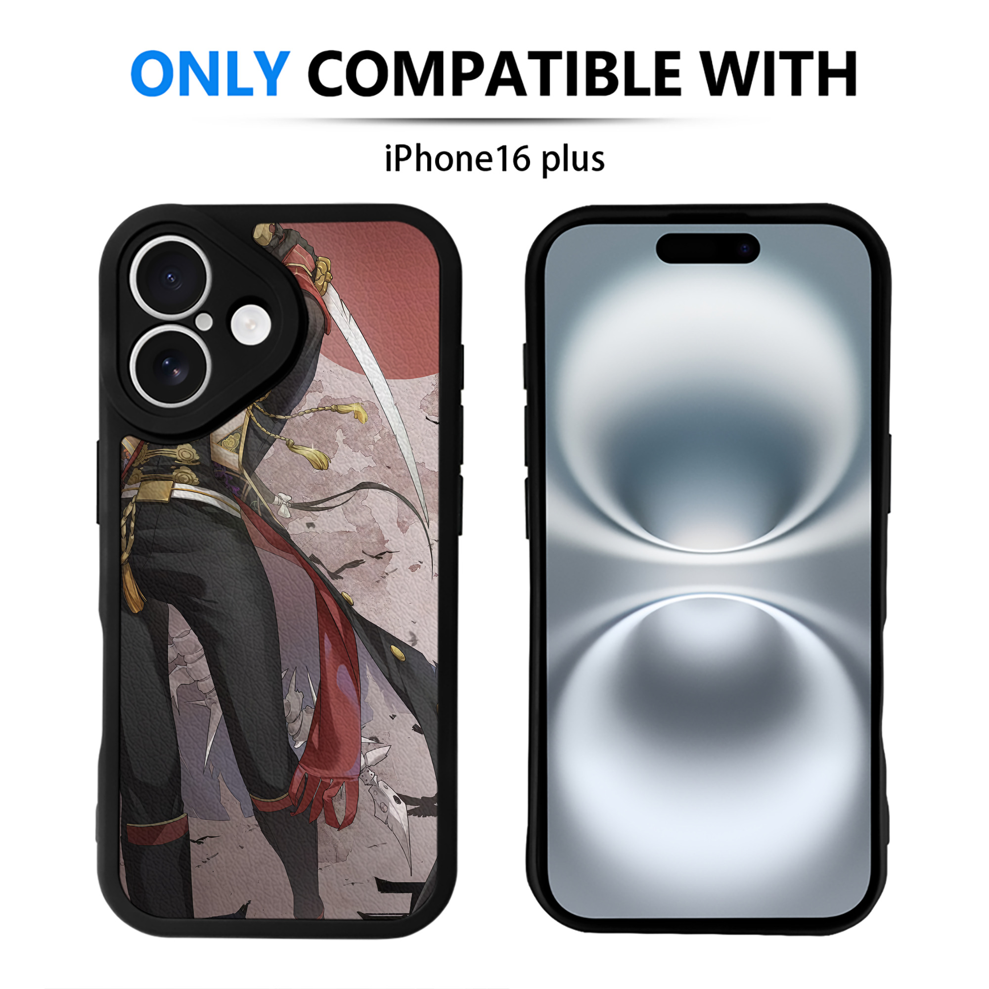 （画像用） 刀剣乱舞 Touken Ranbu 【iPhone 16シリーズ対応】シリコンスマホケース（レザー調） 材質：シリコン